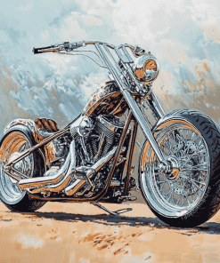 Chopper Motorbike Diamond Painting