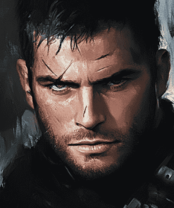 Chris Redfield Resident Evil Diamond Painting