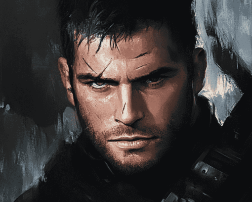 Chris Redfield Resident Evil Diamond Painting