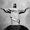 Christ The Redeemer Monochrome Diamond Painting