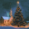 Christmas Church Cathedral Diamond Painting