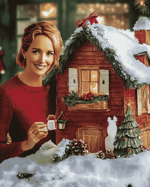 Christmas Cottage Film Diamond Painting