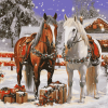 Christmas Horse Magic Diamond Painting