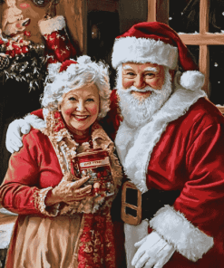 Christmas Mr and Mrs Claus Diamond Painting