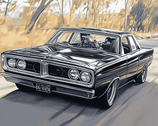 Chrysler Valiant Car Diamond Painting