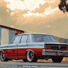 Chrysler Valiant Engine Diamond Painting