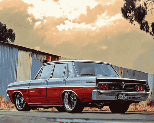 Chrysler Valiant Engine Diamond Painting