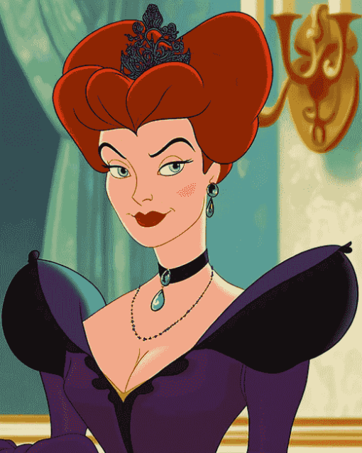 Cinderella Lady Tremaine Animation Diamond Painting