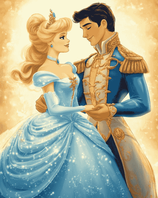 Cinderella Secret Prince Diamond Painting