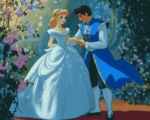 Cinderella and Prince Charming Diamond Painting