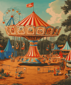 Circus Ferris Animation Diamond Painting