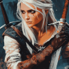 Ciri from The Witcher Diamond Painting