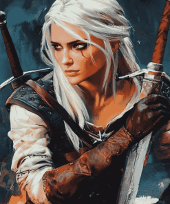 Ciri from The Witcher Diamond Painting