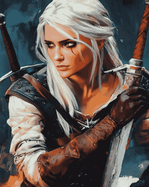 Ciri from The Witcher Diamond Painting