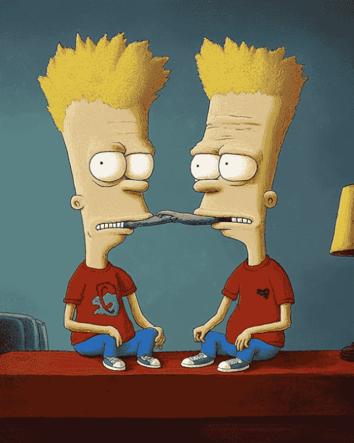 Classic Beavis And Butthead Diamond Painting