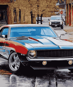 Classic Camaro Engines Diamond Painting