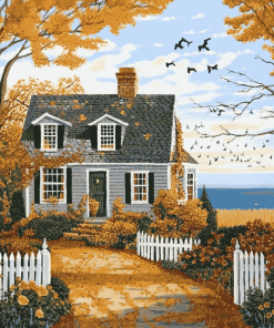 Classic Cape Cod House Diamond Painting