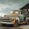 Classic Chevy Truck Diamond Painting