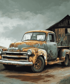 Classic Chevy Truck Diamond Painting