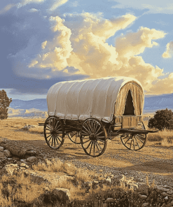 Classic Covered Wagon Diamond Painting