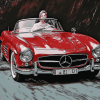 Classic Mercedes SL 300 Diamond Painting