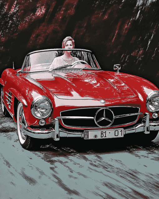 Classic Mercedes SL 300 Diamond Painting