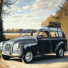 Classic Morris Minor Car Diamond Painting