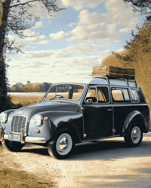 Classic Morris Minor Car Diamond Painting