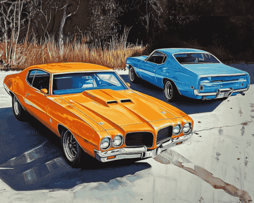 Classic Pontiac 1970 GTO Diamond Painting