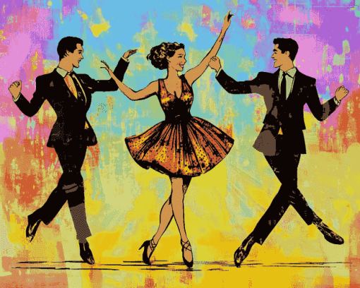 Classy Dancers Pop Animation Diamond Painting