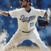 Clayton Kershaw Baseball Legend Diamond Painting