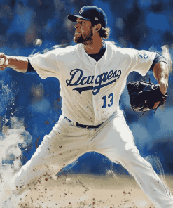 Clayton Kershaw Baseball Legend Diamond Painting