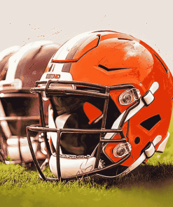 Cleveland Browns Football Helmet Diamond Painting