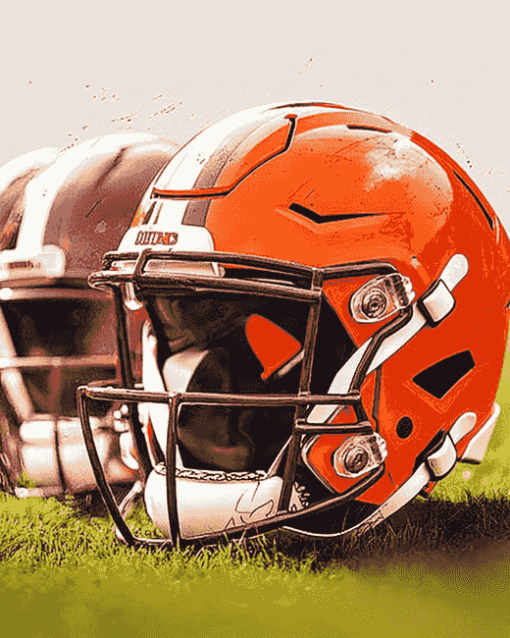 Cleveland Browns Football Helmet Diamond Painting