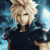 Cloud Strife Anime Diamond Painting