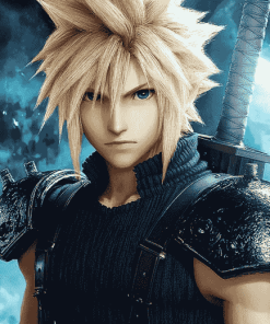 Cloud Strife Anime Diamond Painting