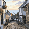 Clovelly Streets and Buildings Diamond Painting