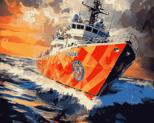 Coast Guard Seascapes Diamond Painting