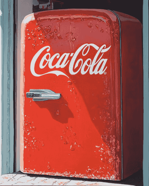 Coca Cola Logo Refrigerator Diamond Painting