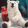 Coca Cola Polar Bear Diamond Painting