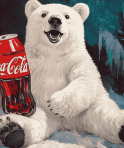 Coca Cola Polar Bear Diamond Painting