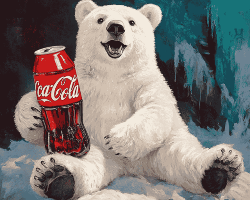 Coca Cola Polar Bear Diamond Painting