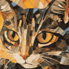 Collage Mosaic Cat Diamond Painting