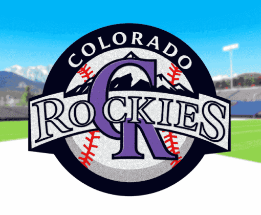 Colorado Rockies Baseball Logo Diamond Painting