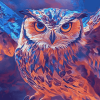 Colorful Abstract Owl Diamond Painting