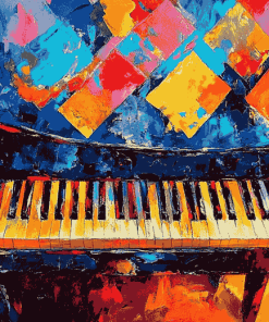 Colorful Abstract Piano Diamond Painting