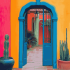 Colorful Andalusia Hacienda Diamond Painting