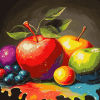 Colorful Apple Fruits Diamond Painting