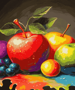 Colorful Apple Fruits Diamond Painting