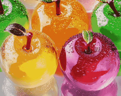 Colorful Apple Glass Diamond Painting